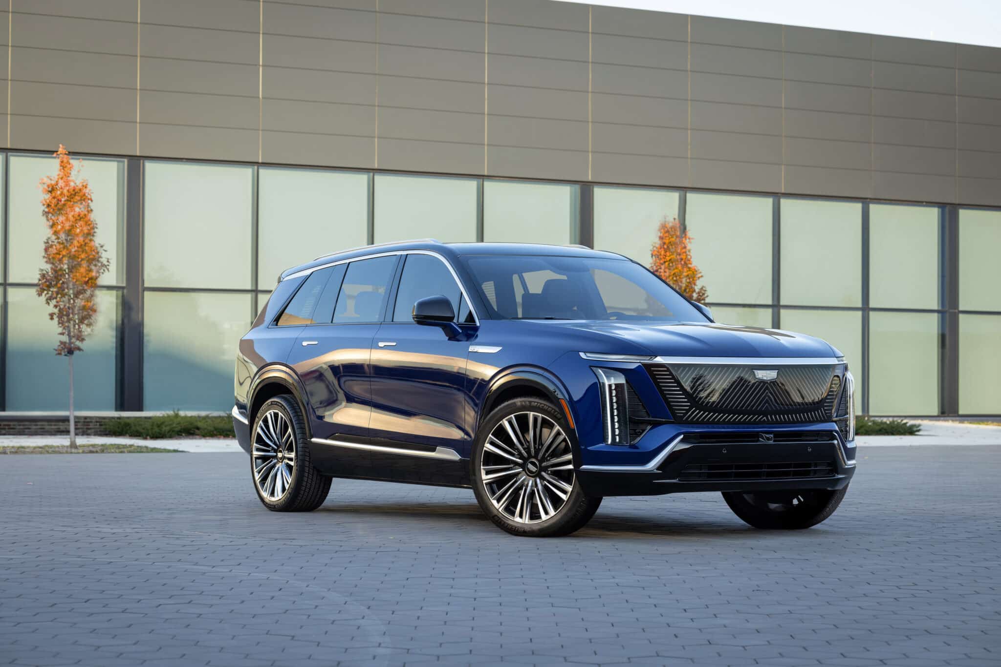2026 Cadillac Vistiq in Opulent Blue Metallic.
