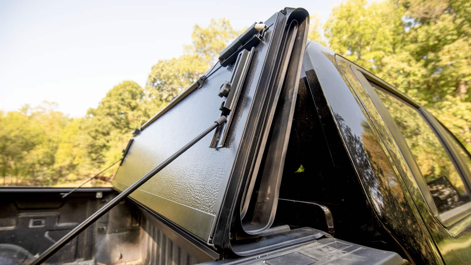 The BAKFlip G2 has prop-up capability for hauling taller cargo when needed.