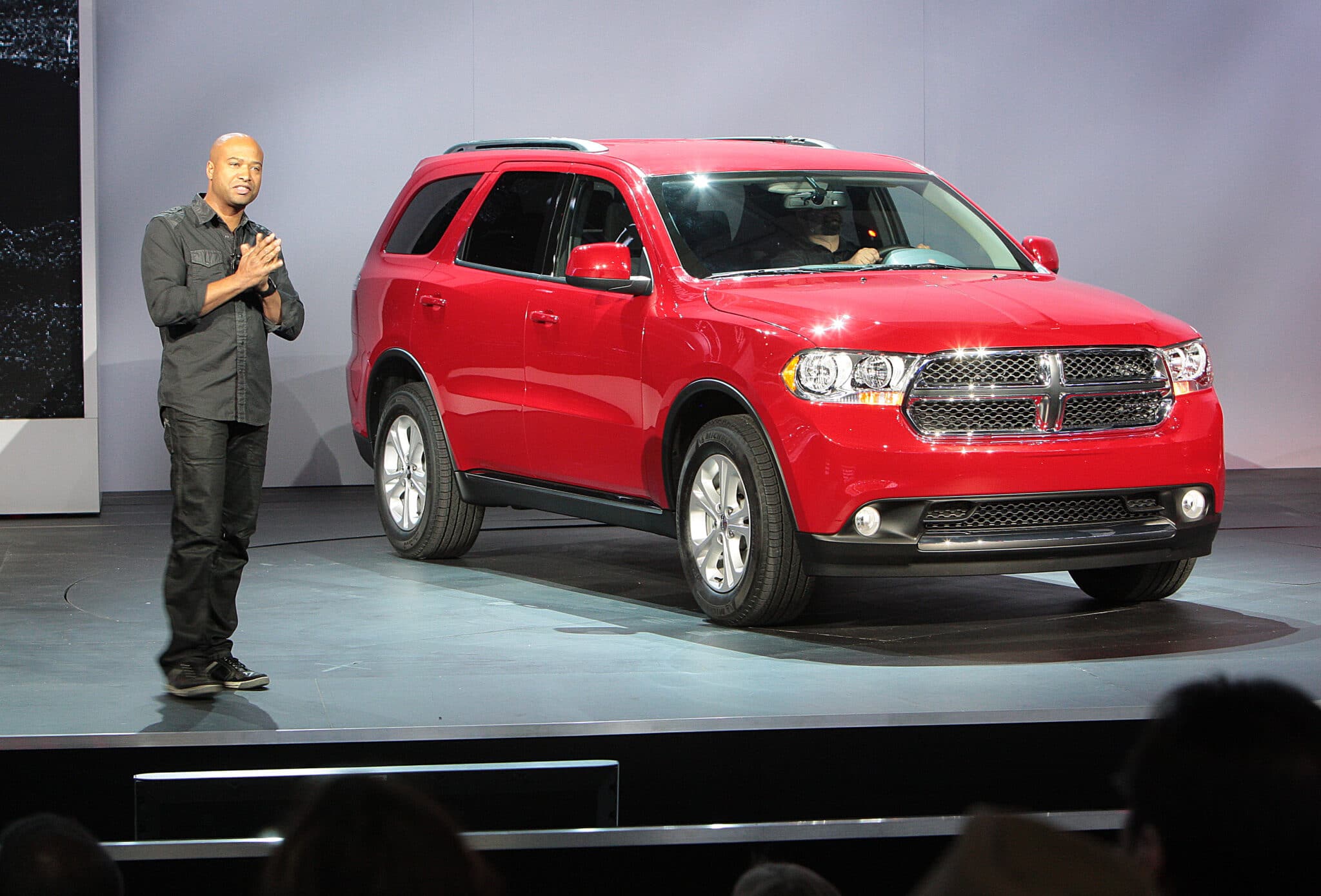 2011 Dodge Durango during its reveal at the 2010 Los Angeles International Auto Show.
